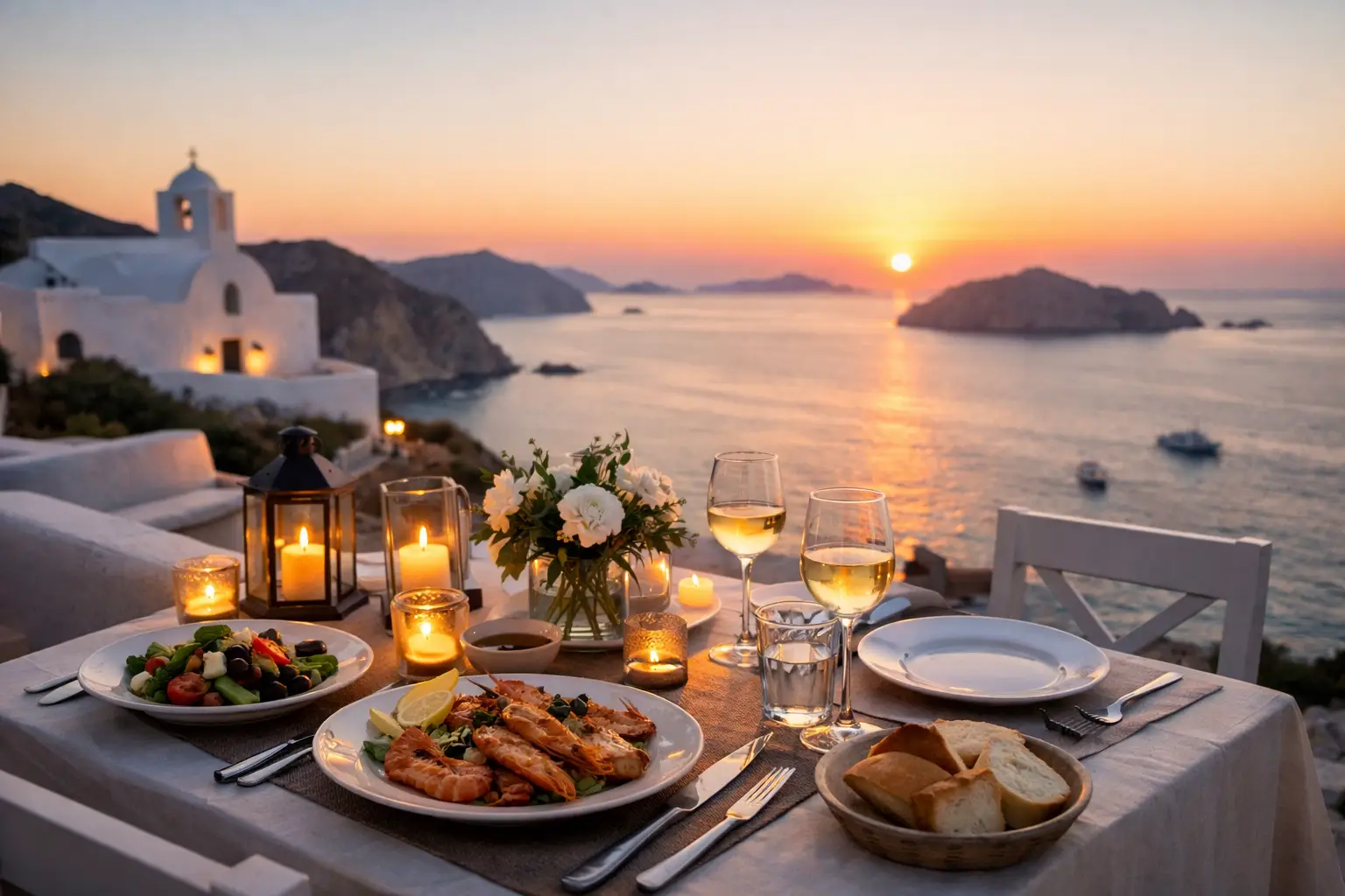 Sunset Dinner Milos for Elevated Evenings