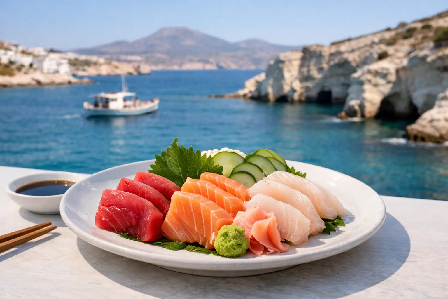 Where to Find Fresh Sashimi in Milos